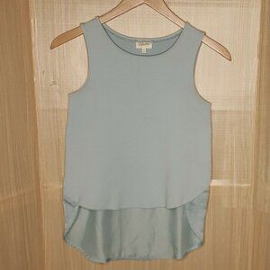 Deletta Womens Mint Sleeveless Textured Top XS